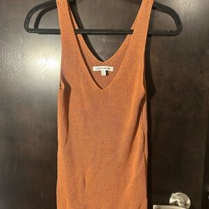 Elizabeth and James Rust Knit Tank
